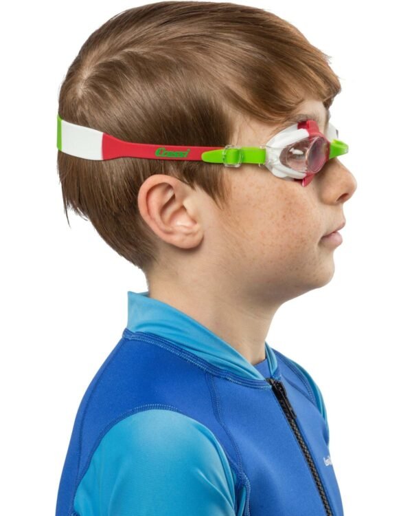 Gafas de Natación Cressi Seahorse Verde/Blanco/Rojo | Seguras y Cómodas para Niños de 4 a 8 Años - Image 6